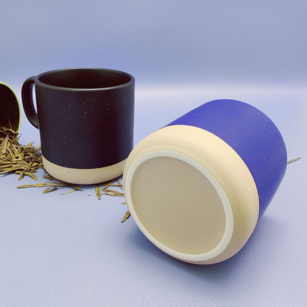 Кружка керамическая "Идеал" 380 мл. / Матовое покрытие, двухцветная